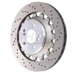 BMW M2 Brake Rotor (1) - Right Rear - SHW Performance - Cross-Drilled Lightweight - `19-`21